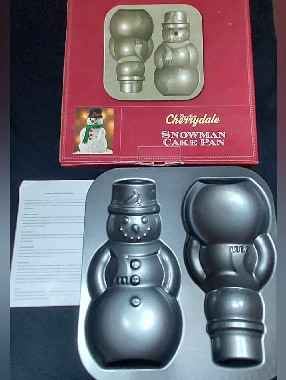Snowman 3D Cake Pan The New Cherrydale Holiday Christmas Bakeware